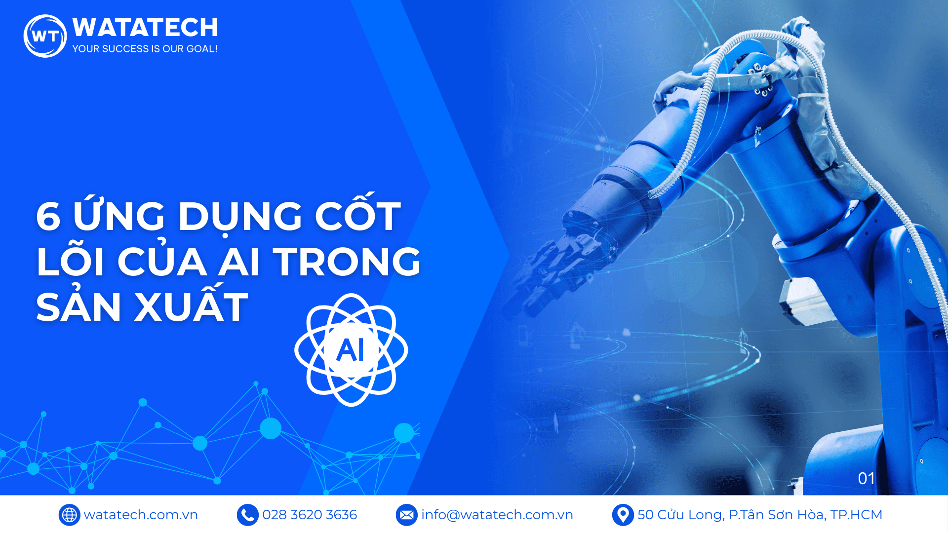 6 ứng dụng cốt lõi của AI trong sản xuất