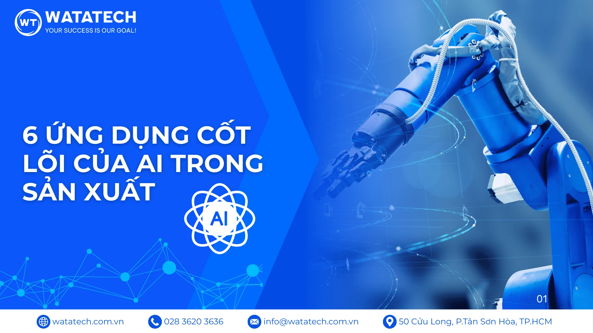 6 ứng dụng cốt lõi của AI trong sản xuất