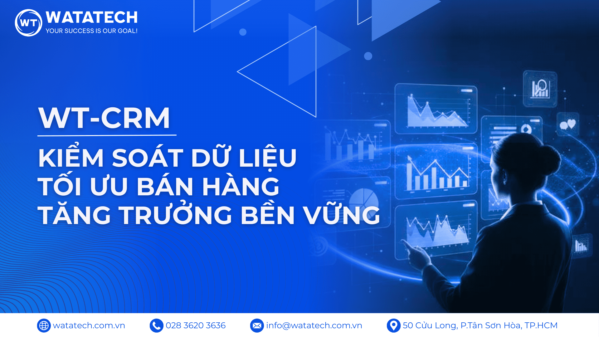 WT-CRM kiểm soát dữ liệu, tối ưu bán hàng, tăng trưởng bền vững