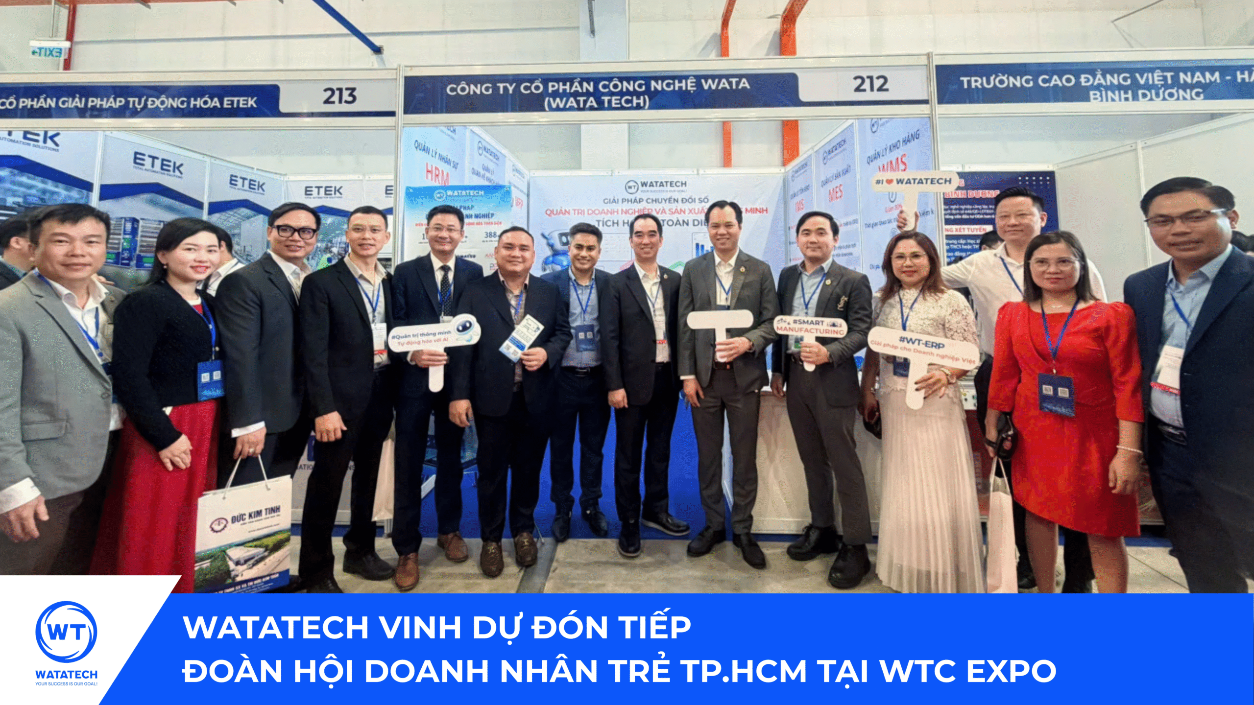 Watatech vinh dự đón tiếp đoàn hội doanh nhân trẻ YBA TP.HCM tại WTC EXPO