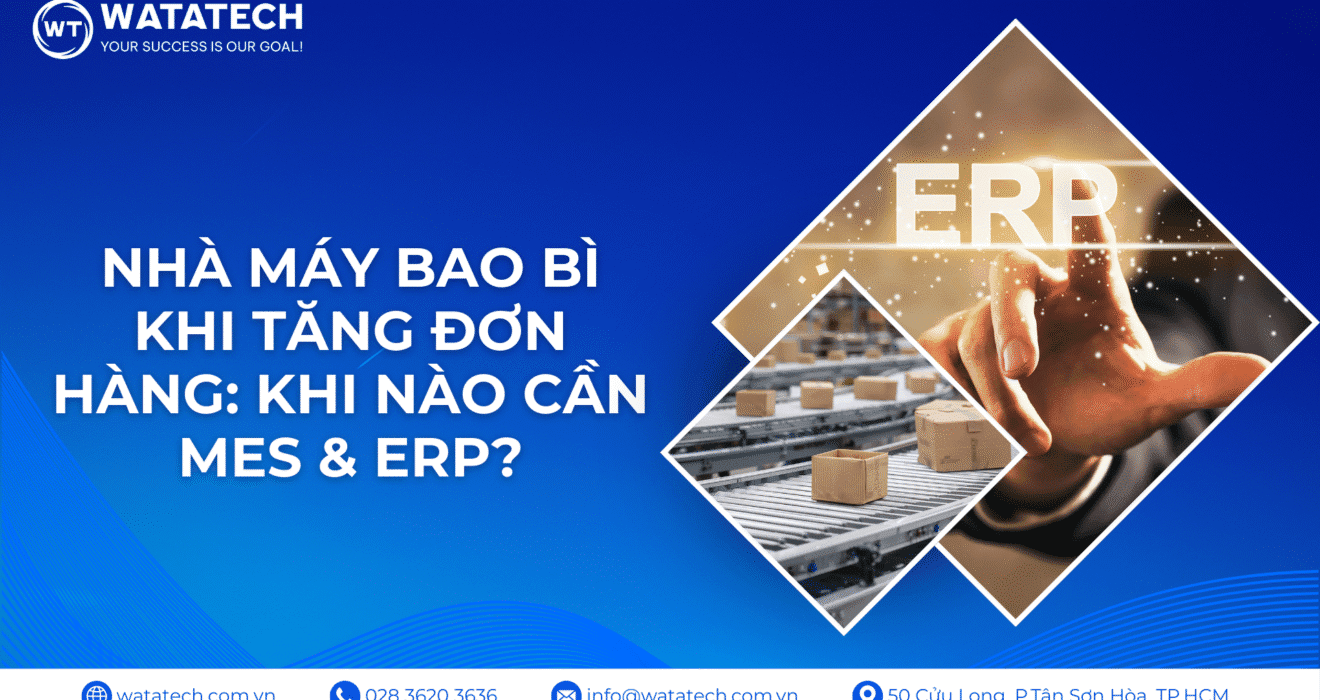 Nhà Máy Bao Bì Khi Tăng Đơn Hàng: Khi Nào Cần MES & ERP?
