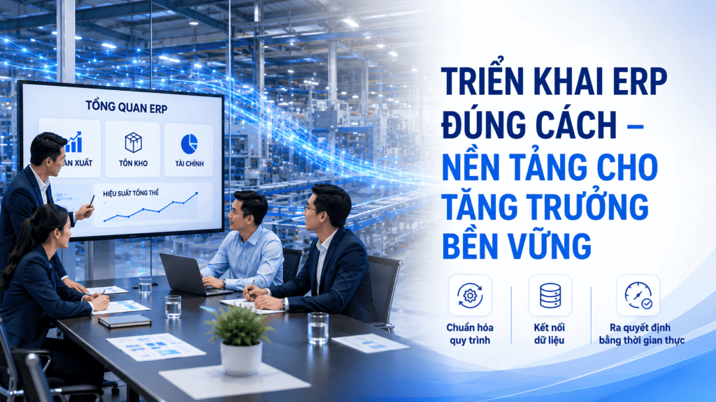 triển khai erp đúng cách - nền tảng cho tăng trưởng bền vững