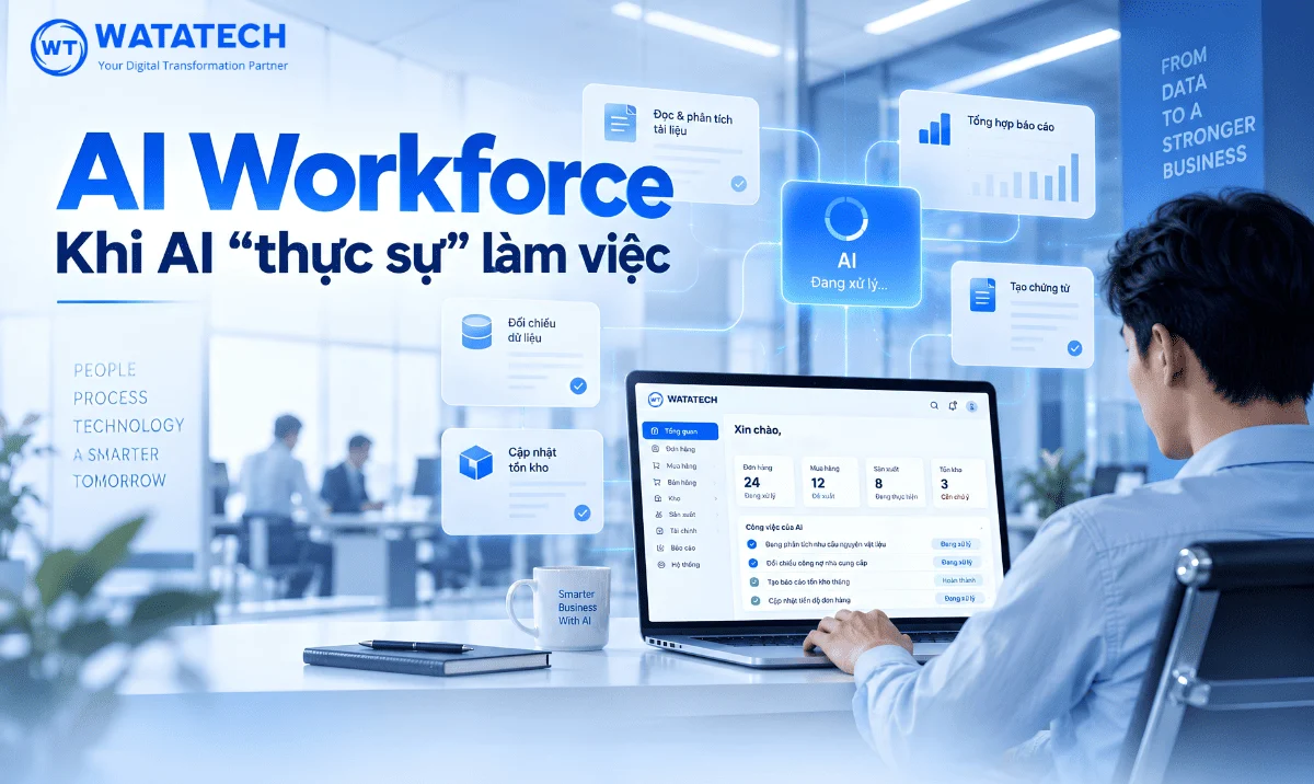 AI Workforce là gì? Khi AI không chỉ trả lời mà bắt đầu làm việc