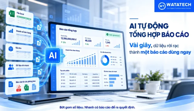 Tự động tổng hợp báo cáo: Từ dữ liệu rời rạc đến một báo cáo có thể dùng ngay