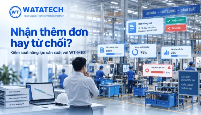 Nhận thêm đơn hay từ chối? Kiểm soát năng lực sản xuất trước khi nhà máy quá tải