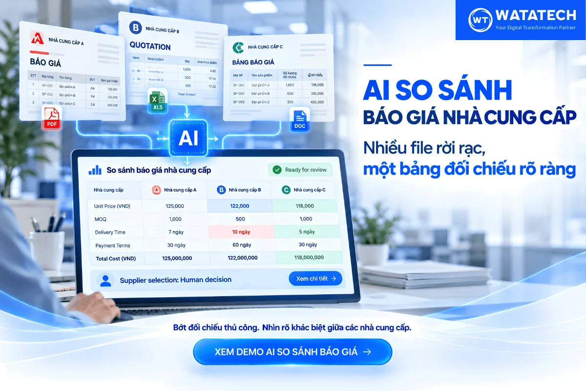 AI so sánh báo giá nhà cung cấp