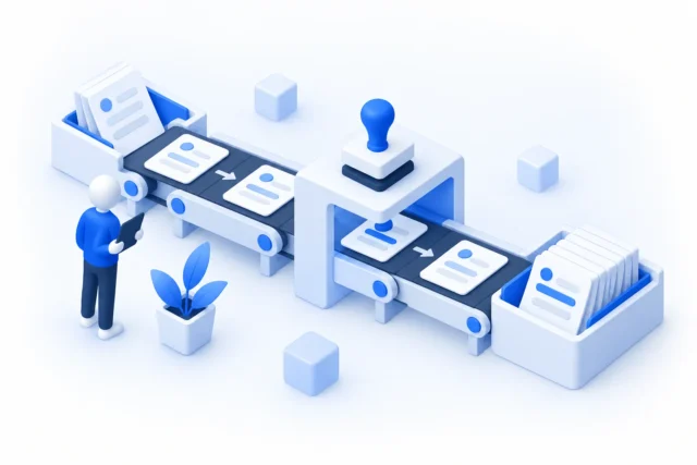 Minh họa dịch vụ vận hành back office với chứng từ qua trạm xử lý
