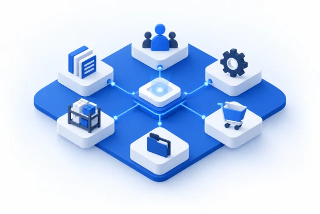 Phần mềm ERP tích hợp AI: sáu khối nghiệp vụ nối về một lõi dữ liệu chung